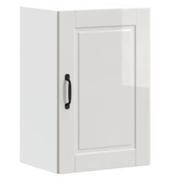 Berkfield Home Kitchen Wall Cabinet¬†Porto High Gloss White Engineered Wood - thumbnail 2