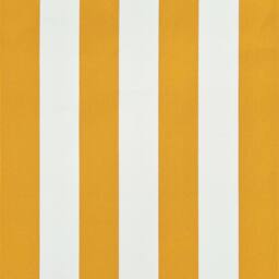Berkfield Home Retractable Awning 350x150 cm Yellow & White - thumbnail 6