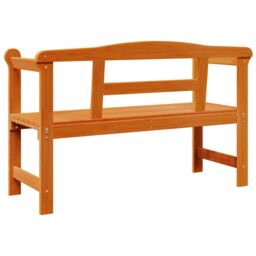 Berkfield Home Outdoor Bench Acacia 119x76x44 cm Solid Wood Pine in Brown - Size: 119 x 76 x 44 cm - thumbnail 7