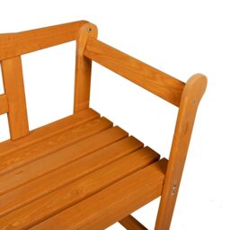 Berkfield Home Outdoor Bench Acacia 119x76x44 cm Solid Wood Pine in Brown - Size: 119 x 76 x 44 cm - thumbnail 8