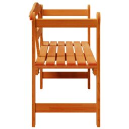 Berkfield Home Outdoor Bench Acacia 119x76x44 cm Solid Wood Pine in Brown - Size: 119 x 76 x 44 cm - thumbnail 6