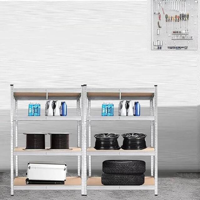 EONLION Racking Garage Shelving Storage in Silver - Size: 1000mm × 2000mm - image 1