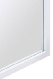 "MirrorOutlet White Metal Framed Arched Wall Mirror 47"" X 23.5"" (120CM X 60CM) - Size: 1 Pack" - thumbnail 4