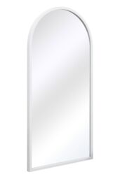 "MirrorOutlet White Metal Framed Arched Wall Mirror 47"" X 23.5"" (120CM X 60CM) - Size: 1 Pack" - thumbnail 6