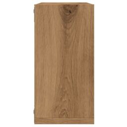 Berkfield Home Wall Cube Shelves 4 pcs Artisan Oak 30x15x30 cm Engineered Wood in Brown - Size: 30 x 15 x 30 cm - thumbnail 6
