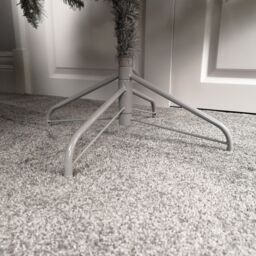 Samuel Alexander Premier 2.4m Silver Glitter Tip Fir Festive Christmas Tree in Grey PVC in Green - thumbnail 3