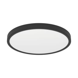 Eglo Fueva 6 Ultra-Slim Surface-Mounted Black Round LED Ceiling Light - thumbnail 2