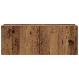 Berkfield Home Wall Mounted TV cabinets 4 pcs Old Wood Engineered Wood in Brown - thumbnail 5