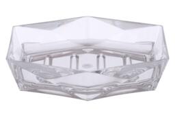 Dow Acrylic Soap Dish, Geometric Design