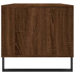Berkfield Home Coffee Table Brown Oak 90x49x45 cm Engineered Wood - Size: 90 x 49 x 45 cm - thumbnail 7