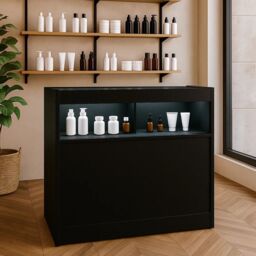 Monstershop LED Retail Shop Counter B1200 - Black - thumbnail 5