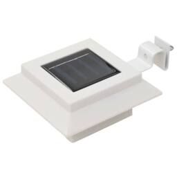 Berkfield Home Outdoor Solar Lamps 6 pcs LED Square 12 cm White - thumbnail 2