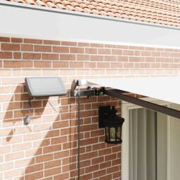 Berkfield Home Manual Retractable Awning with LED White 400x300 cm - thumbnail 4