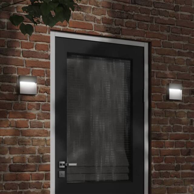 Berkfield Home Outdoor LED Wall Light Black Die-cast Aluminium - image 1