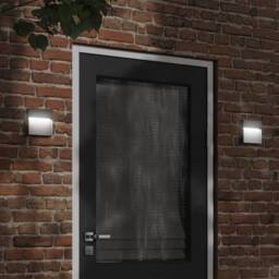 Berkfield Home Outdoor LED Wall Light Black Die-cast Aluminium - thumbnail 1