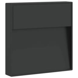 Berkfield Home Outdoor LED Wall Light Black Die-cast Aluminium - thumbnail 2