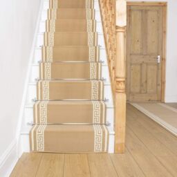 runrug Stair Runner Carpet for Staircases - Soft & Comfy, 9mm - 'Key' in Beige - Size: 60 cm x 690 cm - thumbnail 4