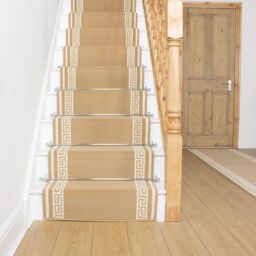 runrug Stair Runner Carpet for Staircases - Soft & Comfy, 9mm - 'Key' in Beige - Size: 60 cm x 690 cm - thumbnail 1