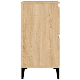 Berkfield Home Sideboard Sonoma Oak 60x35x70 cm Engineered Wood in Light Brown - Size: 60 x 35 x 70 cm - thumbnail 7