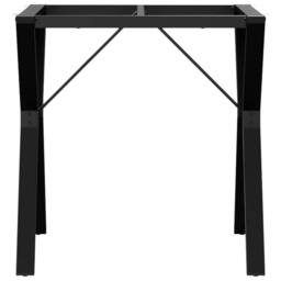 Berkfield Home Durable Dining Table Legs Y-Frame 70x70x73 cm Steel in Black - Size: 70 x 70 x 73 cm - thumbnail 4