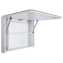 Berkfield Home LED Bathroom Mirror Cabinet 80x9.5x55 cm in White - thumbnail 5