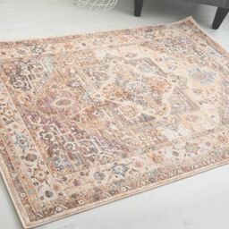 The Rug Shop UK Abstract Traditional Beige Machine Made Easy to clean Area Rug - Size: 200 cm x 290 cm - thumbnail 2