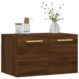 Berkfield Home Wall Cabinet Brown Oak 60x36.5x35 cm Engineered Wood - thumbnail 1