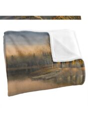 Wild Wings Tranquil Evening 2 Silky Touch Super Soft Throw Blanket 152 X 127 cm in White - thumbnail 3