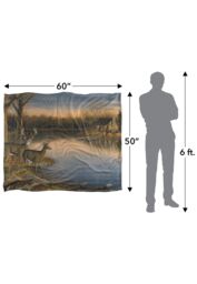 Wild Wings Tranquil Evening 2 Silky Touch Super Soft Throw Blanket 152 X 127 cm in White - thumbnail 5