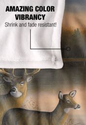 Wild Wings Tranquil Evening 2 Silky Touch Super Soft Throw Blanket 152 X 127 cm in White - thumbnail 4