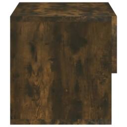 Berkfield Home Suitable Wall-mounted Bedside Cabinets 2 pcs Smoked Oak in Brown - thumbnail 7