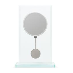 Acctim La Collina Pendulum Mantel Clock Quartz Energy Efficient Movement in Metallic Silver - thumbnail 4