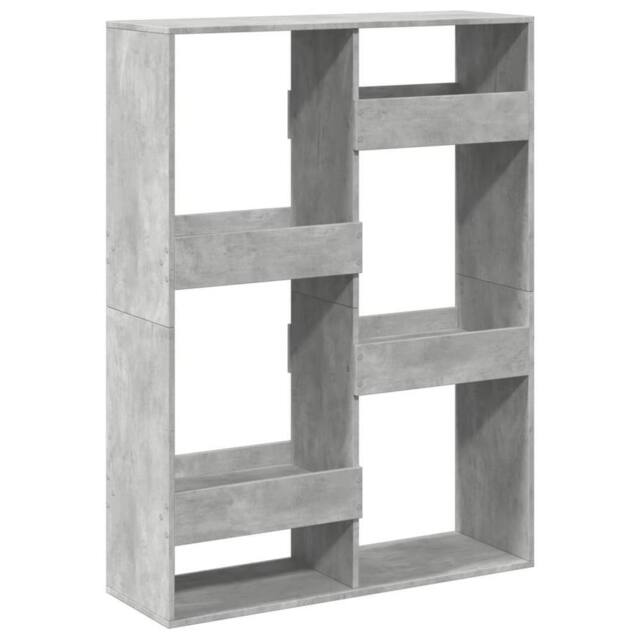 Berkfield Home Bookcase Concrete Grey 100x33x135 cm Engineered Wood - Size: 100 x 33 x 135 cm - image 1