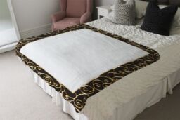 Benjamin Tate Design Ancient Egyptian Border Blanket in Natural - Size: 120 cm x 150 cm - thumbnail 3