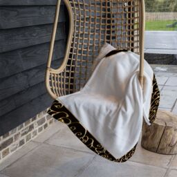 Benjamin Tate Design Ancient Egyptian Border Blanket in Natural - Size: 120 cm x 150 cm - thumbnail 4