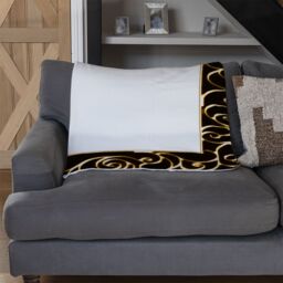 Benjamin Tate Design Ancient Egyptian Border Blanket in Natural - Size: 120 cm x 150 cm - thumbnail 2