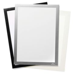 Durable Duraframe Grip Fabric Adhesive Magnetic Signage Frame - A4 - Silver - Size: 1 Pack - thumbnail 4
