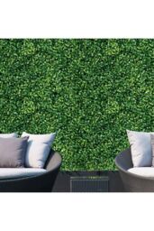 H&O Direct 6Pcs Decorative Artificial Boxwood Panels for Indoor Outdoor in Green - thumbnail 2