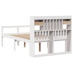 Berkfield Home Decorative Bookcase Bed without Mattress White 135x190 cm Doouble - thumbnail 6