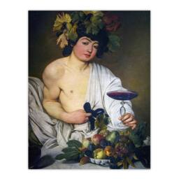 "Artery8 Bacchus Roman Mythology God Caravaggio Wall Art Poster Print - Size: W18"" x H24""" - thumbnail 1