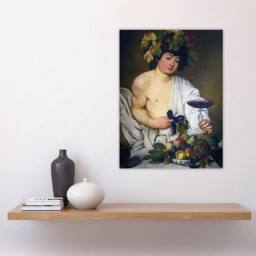 "Artery8 Bacchus Roman Mythology God Caravaggio Wall Art Poster Print - Size: W18"" x H24""" - thumbnail 4