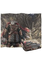Lord of the Rings War of The Rohirrim Helm Hammerhand Silky Touch Super Soft Throw Blanket 152 X 127 cm in White - thumbnail 2