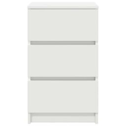Berkfield Home Bedside Cabinet with 3 Drawers White 39x35x65 cm - Size: 39 x 35 x 65 cm - thumbnail 6