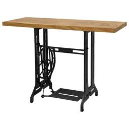 Berkfield Home Sewing Machine Console Table 110x40x75 cm in Brown - Size: 110 x 40 x 75 cm - thumbnail 2