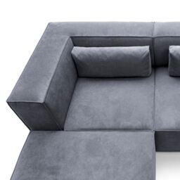 Abakus Direct Doris Large Reversible Corner Sofa with High-Density Foam Available in 6 Colours in Dark Grey - thumbnail 9