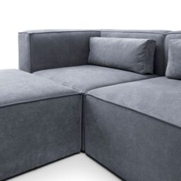 Abakus Direct Doris Large Reversible Corner Sofa with High-Density Foam Available in 6 Colours in Dark Grey - thumbnail 8