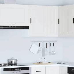 Berkfield Home Kitchen Wall Cabinet Porto White Engineered Wood - thumbnail 4
