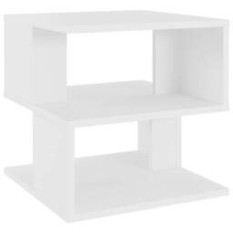 Berkfield Home Side Table White 40x40x40 cm Engineered Wood - Size: 40 x 40 x 40 cm - thumbnail 3