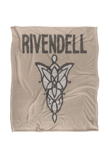 Warner Brothers Lord Of The Rings Officially Licensed Silky Touch Super Soft Throw Blanket 152 x 127 cm in White - image 1
