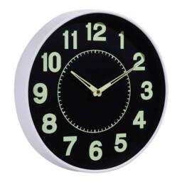 "KORVIXA White 12"" Round Luminous Wall Clock - Size: 100 cm"